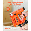 VEVOR Cordless Brad Nailer, 2-in-1 Nail Gun Staple Gun, 18 Gauge 5/8 inch, Includes 1000 Pcs Staples and 1000 Pcs Nails, with Battery and Charger, Non-Slip Rubber Grip, for Woodworking DIY Projects
