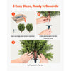 VEVOR Artificial Topiary Cypress Trees with Ground Spike, 16 inch 2 Set Faux Shrubs & Bushes Potted Plants, Fake Silk Tree Look Real for Decor Front Porch Outdoor Indoor Patio Garden Balcony Backyard