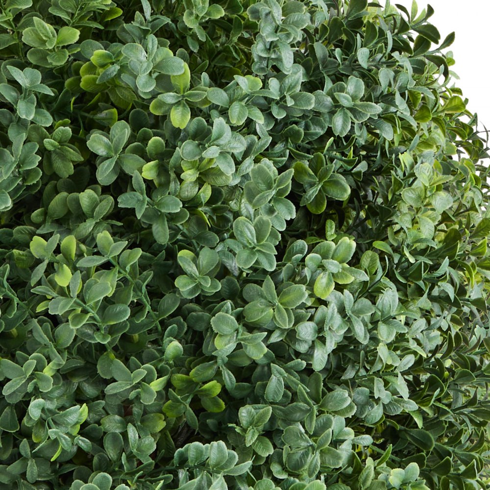 VEVOR Artificial Topiary Boxwood Trees with Ground Spike, 27 inch 2 Set Faux Shrubs & Bushes Potted Plants, Fake Silk Tree Look Real for Decor Front Porch Outdoor Indoor Patio Garden Balcony Backyard