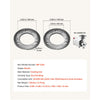 VEVOR 2PCS Grinding Sheets for Electric Grain Mill Grinder, Cast Iron Dry Grinding Discs, Replacement Grinding Plates Compatible with VEVOR HN-2200, HN-3000 Corn Spice Mill Grinder