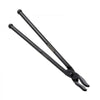VEVOR Blacksmith Tongs 3-Piece V-Bit/Blade/Flat Jaw Tongs Set Carbon Steel, for Bladesmithing & Blacksmithing, Firm Grip, Extended Handles, Premium Material, Forge Tongs Bundle Set with Rivets, Black