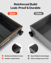 VEVOR Low Profile Oil Drain Pan, 15 Gallon Capacity, Rolling Oil Drain Pan with Electric Pump & 7.2 ft Hose, Leak-proof & Corrosion-resistant, Fit for Cars, SUVs, Trucks, Motorcycles, ATVs, Metal