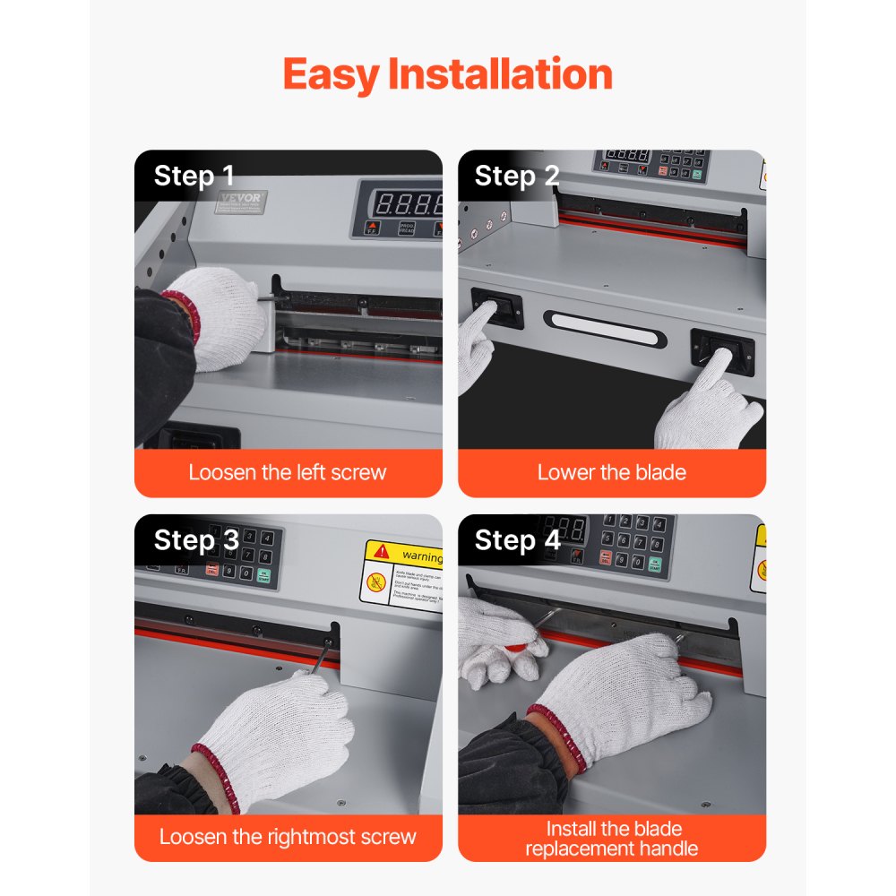 VEVOR Paper Cutter Blade, Heavy Duty Steel Blade Replacement Suitable for Professional Cutter E330D/E330S, Paper Trimmer Machine Spare Blade,585 x 44 x 6 mm