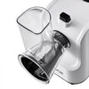 VEVOR Electric Cheese Grater Salad Maker, 200W Salad Shooter, Electric Vegetable Slicer Shredder Chopper for Fruits with 5 Attachments, Stainless Steel Food Cutter for Vegetables, and Cheeses