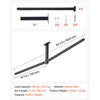 VEVOR Kayak Storage Rack for 2 Kayaks, Holds Up to 250 lbs, Heavy Duty Adjustable Ceiling Rack for Garage Ceiling Mount, Overhead Garage Storage Hanger for Canoe, Ladder, SUP, Surfboard & Paddleboard