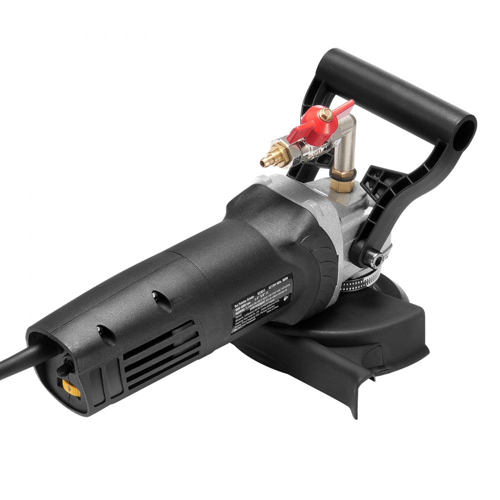 VEVOR Wet Polisher 800W, 4" Concrete Grinder with 6 Variable Speed and 7 Polishing Kits, Wet Grinder Machine for Marble, Granite, Stone, Rock, Tile, Equipped with a GFCI Switch, (1000 - 4000 RPM)