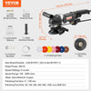VEVOR Wet Polisher 800W, 4" Concrete Grinder with 6 Variable Speed and 7 Polishing Kits, Wet Grinder Machine for Marble, Granite, Stone, Rock, Tile, Equipped with a GFCI Switch, (700 - 3000 RPM)