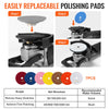 VEVOR Wet Polisher 800W, 4" Concrete Grinder with 6 Variable Speed and 7 Polishing Kits, Wet Grinder Machine for Marble, Granite, Stone, Rock, Tile, Equipped with a GFCI Switch, (700 - 3000 RPM)