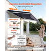 VEVOR Electric Retractable Awning, 9.8' x 8.2' Motorized Patio Awning, Sunshade Shelter with Remote Controller & Manual Crank Handle, Waterproof Polyester Fabric for Outdoor Deck, Balcony, Yard, Gray