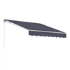 VEVOR Electric Retractable Awning, 9.8' x 8.2' Motorized Patio Awning, Sunshade Shelter with Remote Controller & Manual Crank Handle, Waterproof Polyester Fabric for Outdoor Deck, Balcony, Yard, Gray