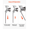 VEVOR Hard Top Remover Lift, 220 lbs, Jeep Hardtop Removal Storage Roof Hoist with Anti-Drop System, Easy One-Person Operation, Supports 8-16 in Ceiling, for 2-Door & 4-Door Jeep Wrangler JK JL & Ford