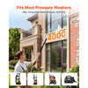 VEVOR 9 FT Pressure Washer Telescoping Wand, 3-Section with Power Washer Extension Wands, 7 Nozzles, Hose Adapter, Support Belt, Storage Bag, 4000 PSI Telescopic Gutter Cleaner for High Cleaning
