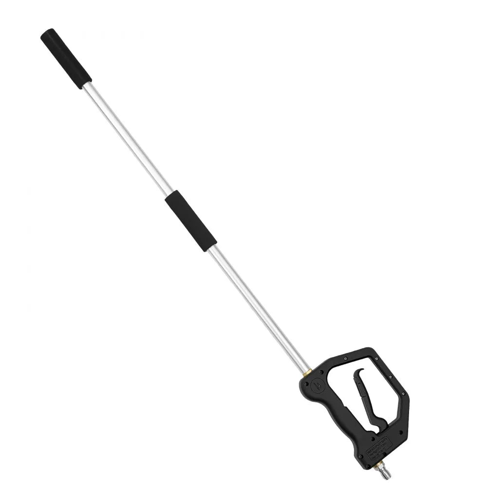 VEVOR 9 FT Pressure Washer Telescoping Wand, 3-Section with Power Washer Extension Wands, 7 Nozzles, Hose Adapter, Support Belt, Storage Bag, 4000 PSI Telescopic Gutter Cleaner for High Cleaning