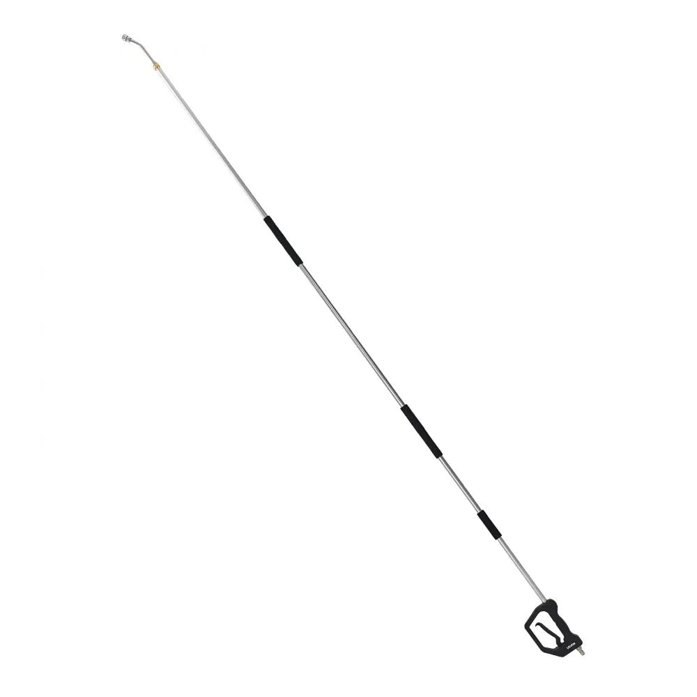 VEVOR 9 FT Pressure Washer Telescoping Wand, 3-Section with Power Washer Extension Wands, 7 Nozzles, Hose Adapter, Support Belt, Storage Bag, 4000 PSI Telescopic Gutter Cleaner for High Cleaning