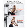 VEVOR LAT Pull Down Machine, 3-in-1 Row Cable Machine, Cable Machines Home Gym with 18-Level Height Adjustment, Wall-Mount Design, Load 500 lbs Lat Tower for Full-Body Workouts, Single-Arm Training