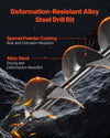 VEVOR Electric Post Hole Digger, 5.71 in Auger Bit with 1500W Powerful Motor, 140 RPM Alloy Steel Earth Auger Drill Bit with 10.24 in Extension Rod, for Post Hole Digging, Drilling & Tree Planting