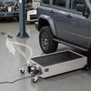 VEVOR Low Profile Oil Drain Pan, 20 Gallon Capacity, Rolling Oil Drain Pan with Electric Pump, 7.2 ft Hose & T Folding Handle, Leak-proof & Corrosion-resistant, Fit for Cars, SUVs, Trucks, ATVs, White