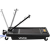 VEVOR Low Profile Oil Drain Pan, 17 Gallon Capacity, Rolling Oil Drain Pan with Electric Pump, 7.2 ft Hose & T Folding Handle, Leak-proof & Corrosion-resistant, Fit for Cars, SUVs, Trucks, ATVs, Black