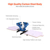 VEVOR Screen Printing Machine 4 Color 2 Station Silk Screen Printing Press, 21.3 x 17.7 in, 360° Rotatable, Accurate Positioning, Powder-Coated Carbon Steel, for T-shirt DIY, Home and Commercial
