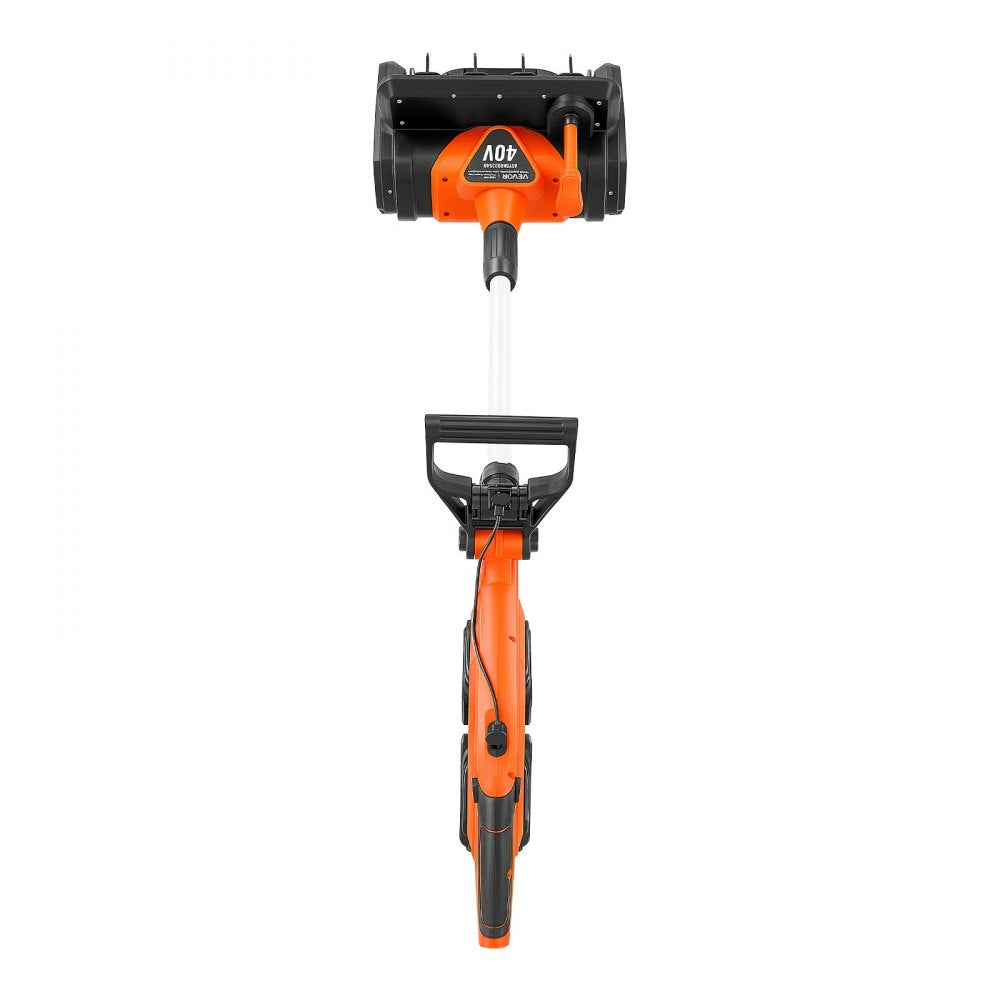 VEVOR Electric Snow Shovel 40V 13.5" Battery-Powered Cordless Snow Blower, for Driveway Patio Deck, Includes 2 x 4Ah Batteries & Charger, 20 ft Throw Distance, 60° Chute, LED Light, Adjustable Handle
