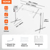 VEVOR Electric BBQ Rotisserie Grill Kit, 56 Inch 132 lbs Capacity, Automatic 52W Motor Height Adjustable Universal Roaster Stand, Stainless Steel Grilling Kit, Spit Rod with Heat Shield for Pig Lamb