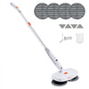VEVOR Cordless Electric Mop, Electric Spin Mop with Water Tank, up to 40 mins Battery, LED Headlight, Dual Mop Heads, 4 Microfiber Pads & 4 Trapezoid Microfiber Pads, for Hardwood/Tile Floor Cleaning