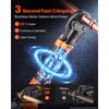 VEVOR 18V Electric Press Tool for 1/2", 3/4", 1", 1-1/4" Copper Pipes, 24KN Compact Pipe Crimping Tool Kit, Compatible with ProPress - with 4 VUS Jaws, 2pcs 2AH Battery, Fast Charger & Toolbox