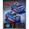 VEVOR Press Tool, 18V Electric Pipe Crimping Tool, 32KN Powerful Standard Output, Brushless Motor, 360 ° Rotating Head, with 2pcs 4AH Battery, Fast Charger & Toolbox (JAWS NOT INCLUDED)