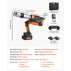 VEVOR Press Tool, 18V Electric Pipe Crimping Tool, 32KN Powerful Standard Output, Brushless Motor, 360 ° Rotating Head, with 2pcs 4AH Battery, Fast Charger & Toolbox (JAWS NOT INCLUDED)