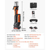 VEVOR Press Tool, 18V Electric Pipe Crimping Tool, 32KN Powerful Standard Output, Brushless Motor, 360 ° Rotating Head, with 2pcs 4AH Battery, Fast Charger & Toolbox (JAWS NOT INCLUDED)
