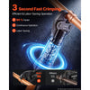VEVOR Press Tool, 18V Electric Pipe Crimping Tool, 24KN Compact Stable Output, 360 ° Rotating Head, Straight-Style, with 2pcs 2AH Battery, Fast Charger & Toolbox (JAWS NOT INCLUDED)