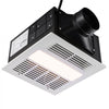 VEVOR Bathroom Exhaust Fan, 1500W Heating, 110 CFM High-Efficiency Ventilation, 1.5sones Low Noise Operation, Energy-Saving Bathroom Ceiling Fan, For Various Ceilings