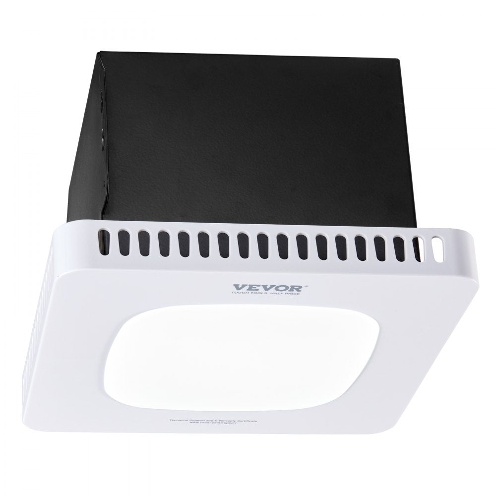VEVOR Bathroom Exhaust Fan with LED Light, 110 CFM Bathroom Vent Three Gear Color Temp, 1.5 Sones Low-Noise, Premium AC Motor Ceiling Fan for Laundry Room, Storage Room, Home Ventilation, White