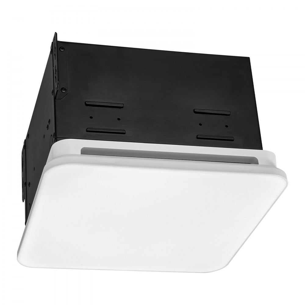 VEVOR Bathroom Exhaust Fan with LED Light, 110 CFM 4000K Bathroom Vent, 1.5 Sones Low-Noise, Premium Motor Ceiling Fan for Laundry Room, Storage Room, Home Ventilation, White