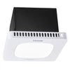 VEVOR Bathroom Exhaust Fan with LED Light, 80-110-130 CFM Bathroom Vent Three Gear Color Temp, 1.5 Sones Low-Noise, Premium AC Motor Ceiling Fan for Laundry Room, Storage Room, Home Ventilation, White