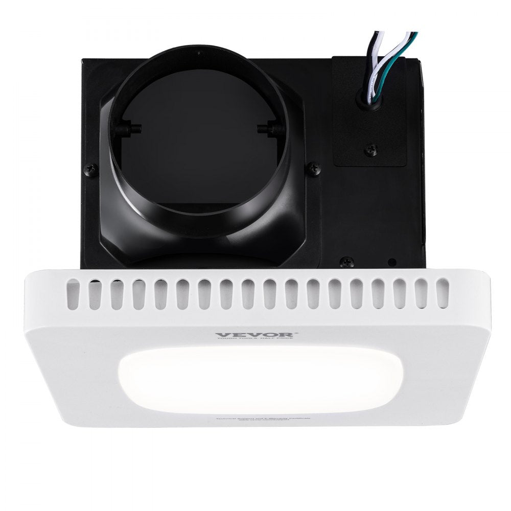 VEVOR Bathroom Exhaust Fan, 110 CFM High-Efficiency Ventilation, 1.5sones Low Noise Operation All-Copper Motor, Energy-Saving Bathroom Ceiling Fan, No Need For Attic Access, For Various Ceilings