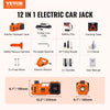 VEVOR Electric Car Jack, 5 Ton/11023 LBS Hydraulic Jack with Electric Impact Wrench, Portable Car Lift with Built-in Inflatable Pump, and LED Light for SUV MPV Sedan Truck Change Tires Garage Repair