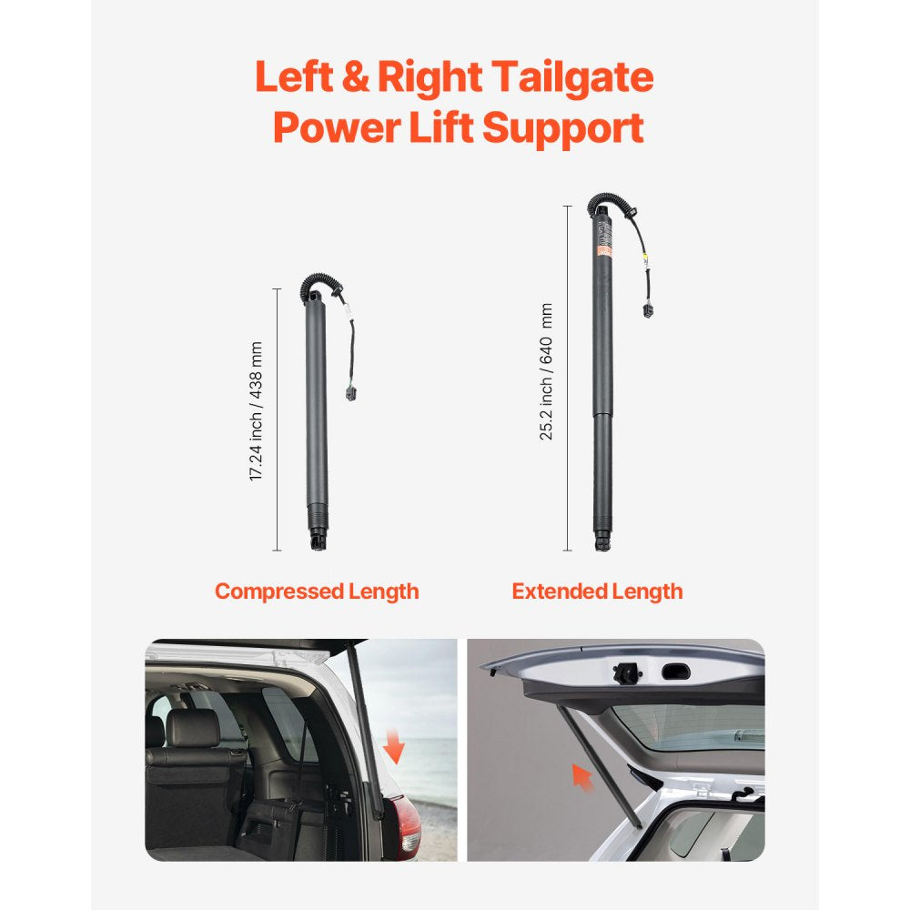 VEVOR Rear Left & Right Tailgate Power Lift Support, Compatible with 2016-2023 Seat Ateca KH7, KHP, Electric Tailgate Liftgate Power Hatch Shock Strut Replace OE# 575827851 575827851A 575827851B(2PCS)