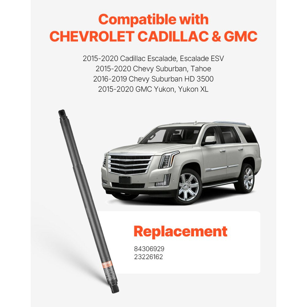 VEVOR Rear Left & Right Tailgate Power Lift Support, Compatible with 2015-2020 Cadillac Escalade/Escalade ESV, Electric Tailgate Liftgate Power Hatch Shock Strut Replace OE# 84306929 23226162 (2PCS)