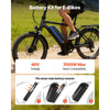 VEVOR Ebike Battery, 48V 20Ah Electric Bike Lithium Battery Pack with BMS, USB Charge Port, 3A Charger & Lock for 1500W E-Bike Motor, Detachable Electric Bicycle Replacement Kit with Discharge Socket