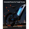 VEVOR Ebike Battery, 52V 20Ah Electric Bike Lithium Battery Pack with BMS, 3A Charger and Lock for 1500W E-Bike Motor, Detachable Electric Bicycle Replacement Kit with Indicator & Discharge Socket