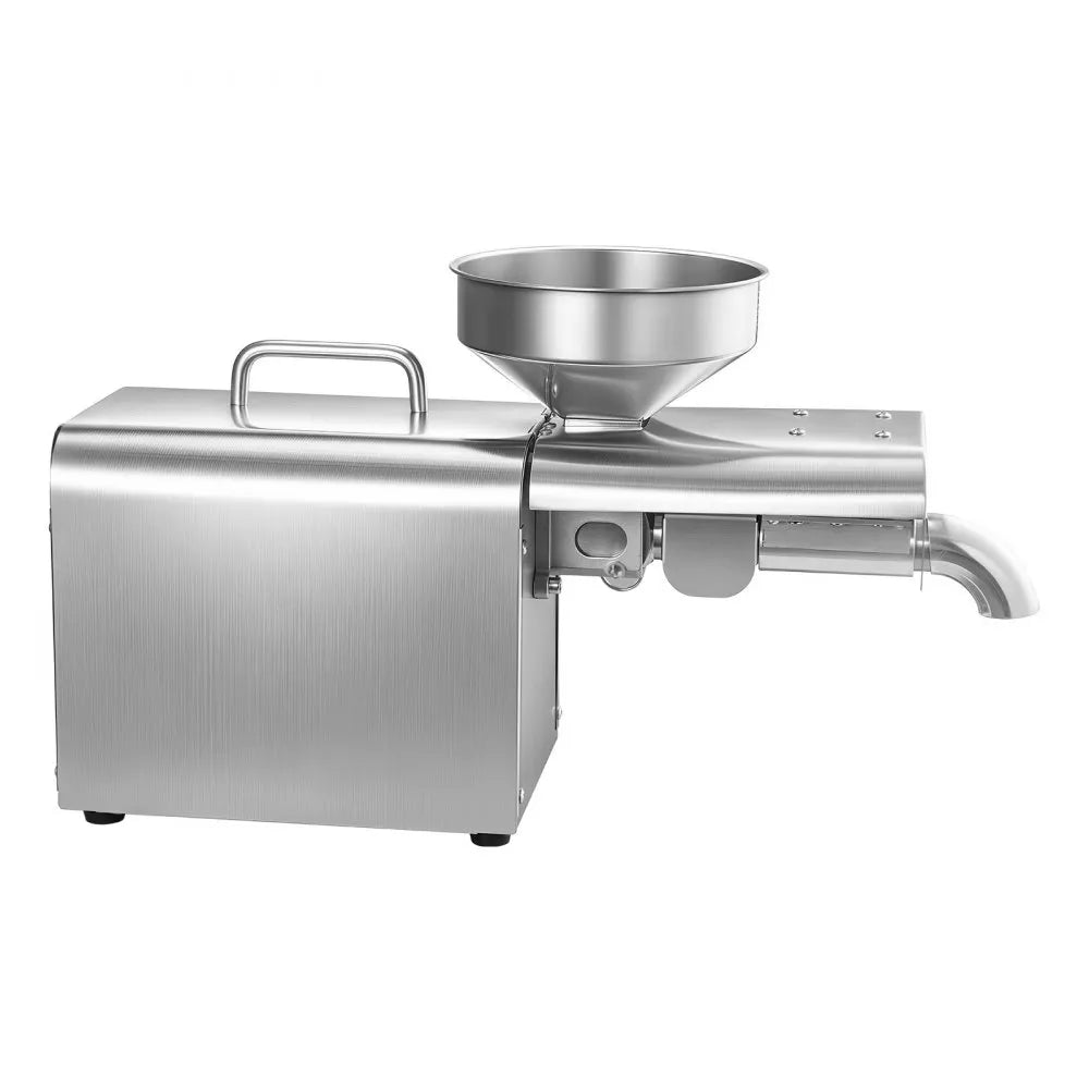 VEVOR Oil Press Machine, 8.27 LBS/H Capacity, 750W Oil Extractor Machine, Automatic Electric Oil Maker for Home Commercial Use, 122℉–572℉ Hot Pressing for Peanuts Sesames Soybeans Almonds