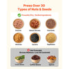 VEVOR Oil Press Machine, 8.27 LBS/H Capacity, 750W Oil Extractor Machine, Automatic Electric Oil Maker for Home Commercial Use, 122℉–572℉ Hot Pressing for Peanuts Sesames Soybeans Almonds