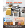 VEVOR Oil Press Machine, 11 LBS/H Capacity, 1250W Oil Extractor Machine, Automatic Electric Oil Maker for Home Commercial Use, 122℉–572℉ Hot & Cold Pressing for Peanuts Sesames Soybeans Almonds
