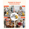 VEVOR Oil Press Machine, 11 LBS/H Capacity, 1250W Oil Extractor Machine, Automatic Electric Oil Maker for Home Commercial Use, 122℉–572℉ Hot & Cold Pressing for Peanuts Sesames Soybeans Almonds