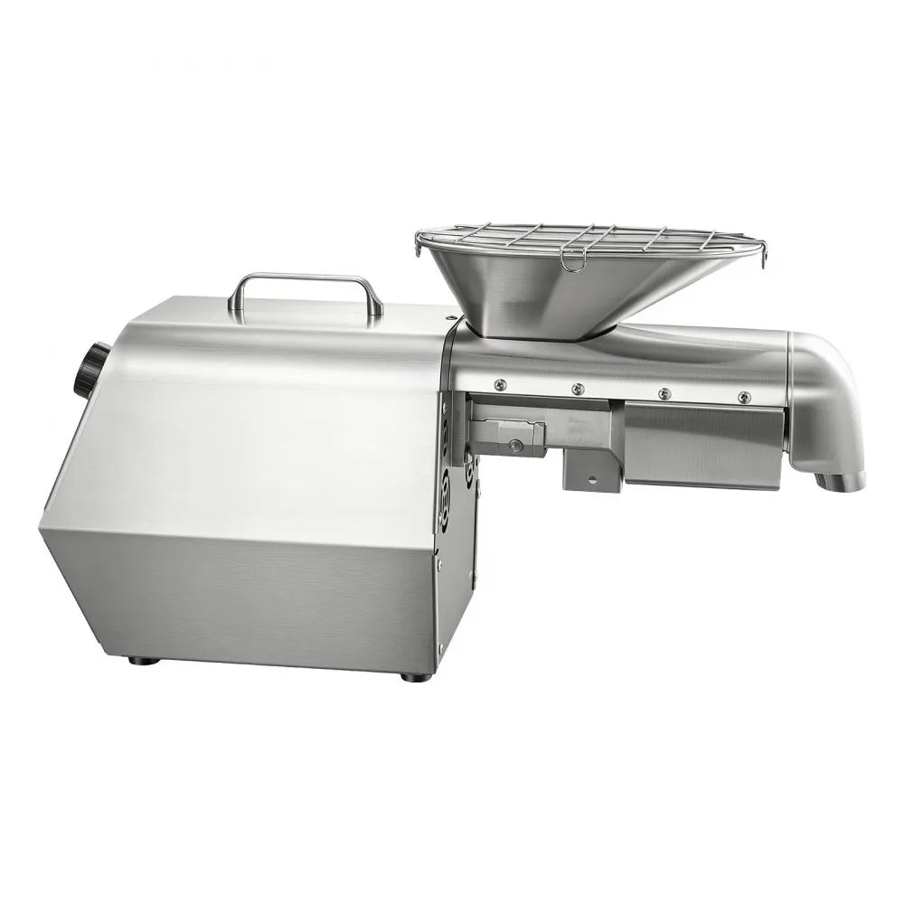 VEVOR Oil Press Machine, 11 LBS/H Capacity, 1250W Oil Extractor Machine, Automatic Electric Oil Maker for Home Commercial Use, 122℉–572℉ Hot & Cold Pressing for Peanuts Sesames Soybeans Almonds