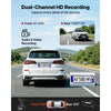 VEVOR Dash Cam Front and Rear, 4K+1080P, 32 GB Card Included, Dual Channel Dash Camera for Cars with Built-in GPS, G-Sensor, Front 129° & Rear 125°, 3.18" Large Screen, Loop Recording, Parking Mode