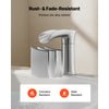 VEVOR Roman Tub Faucet, 3 Hole Waterfall Bathtub Faucet, Zinc Alloy Bath Tubs Faucets Set with 2 Handles, Deck Mount Bath Tub Faucets Set for Pet Washing, Adult Bathing, Silver, Hot & Cold Control