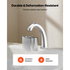 VEVOR Roman Tub Faucet, 3 Hole Waterfall Bathtub Faucet, Gooseneck Bath Tubs Faucets Set with 2 Handles, Deck Mount Bath Tub Faucets Set for Pet Washing, Adult Bathing, Silver, High Arc Spout