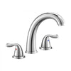 VEVOR Roman Tub Faucet, 3 Hole Waterfall Bathtub Faucet, Gooseneck Bath Tubs Faucets Set with 2 Handles, Deck Mount Bath Tub Faucets Set for Pet Washing, Adult Bathing, Silver, High Arc Spout